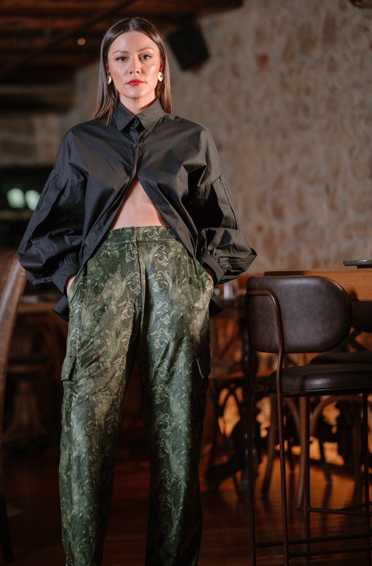 Margot Velvet Green Pants