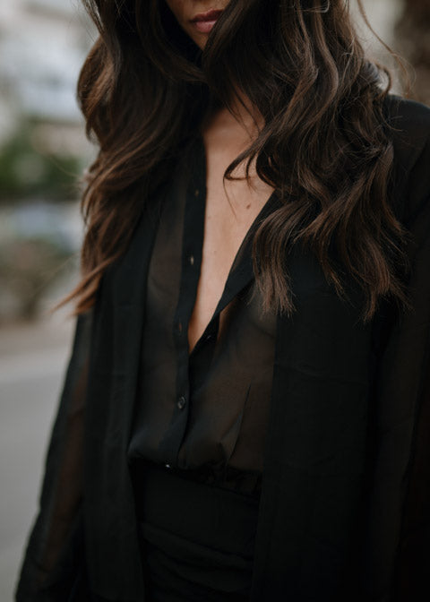Lora Black Mini Dress
