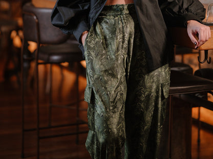 Margot Velvet Green Pants