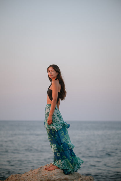 Ocean Drops Maxi Skirt