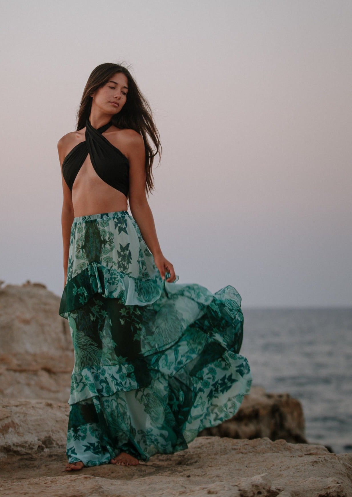 Emerald Bottom Maxi Skirt