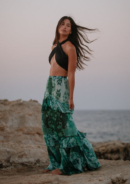 Emerald Bottom Maxi Skirt