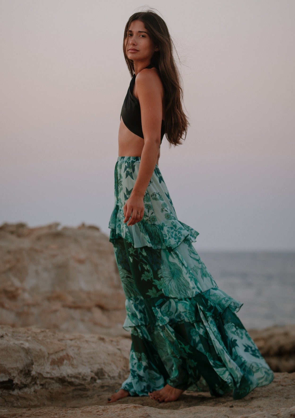 Emerald Bottom Maxi Skirt