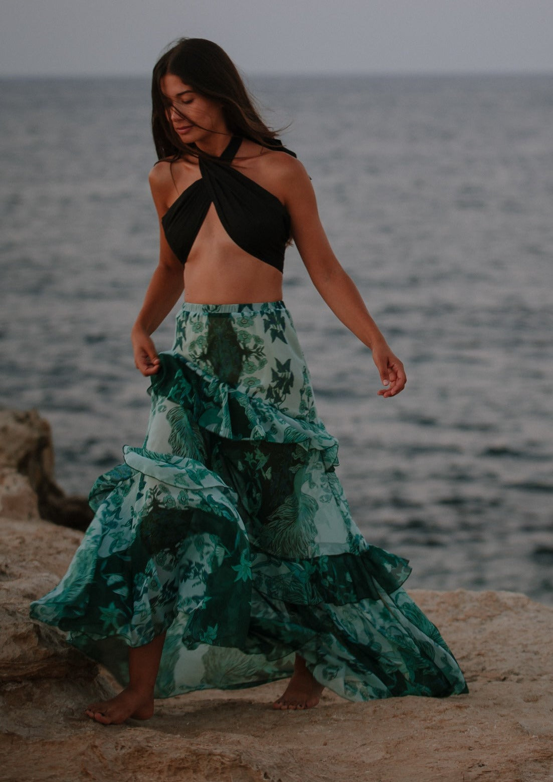 Emerald Bottom Maxi Skirt