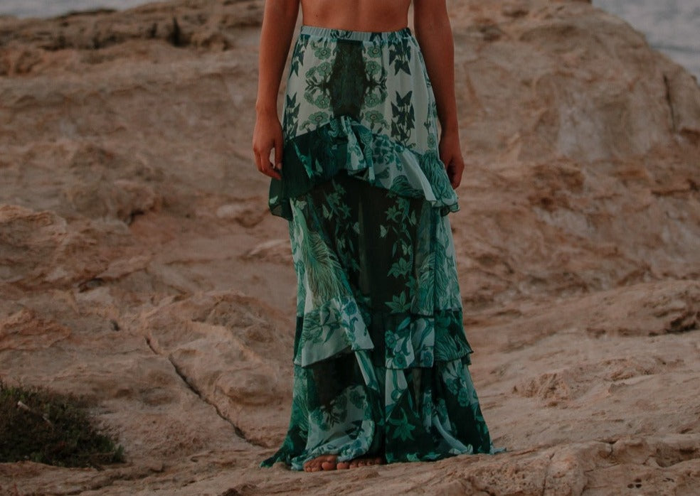 Emerald Bottom Maxi Skirt