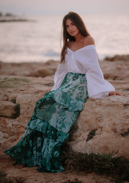 Emerald Bottom Maxi Skirt