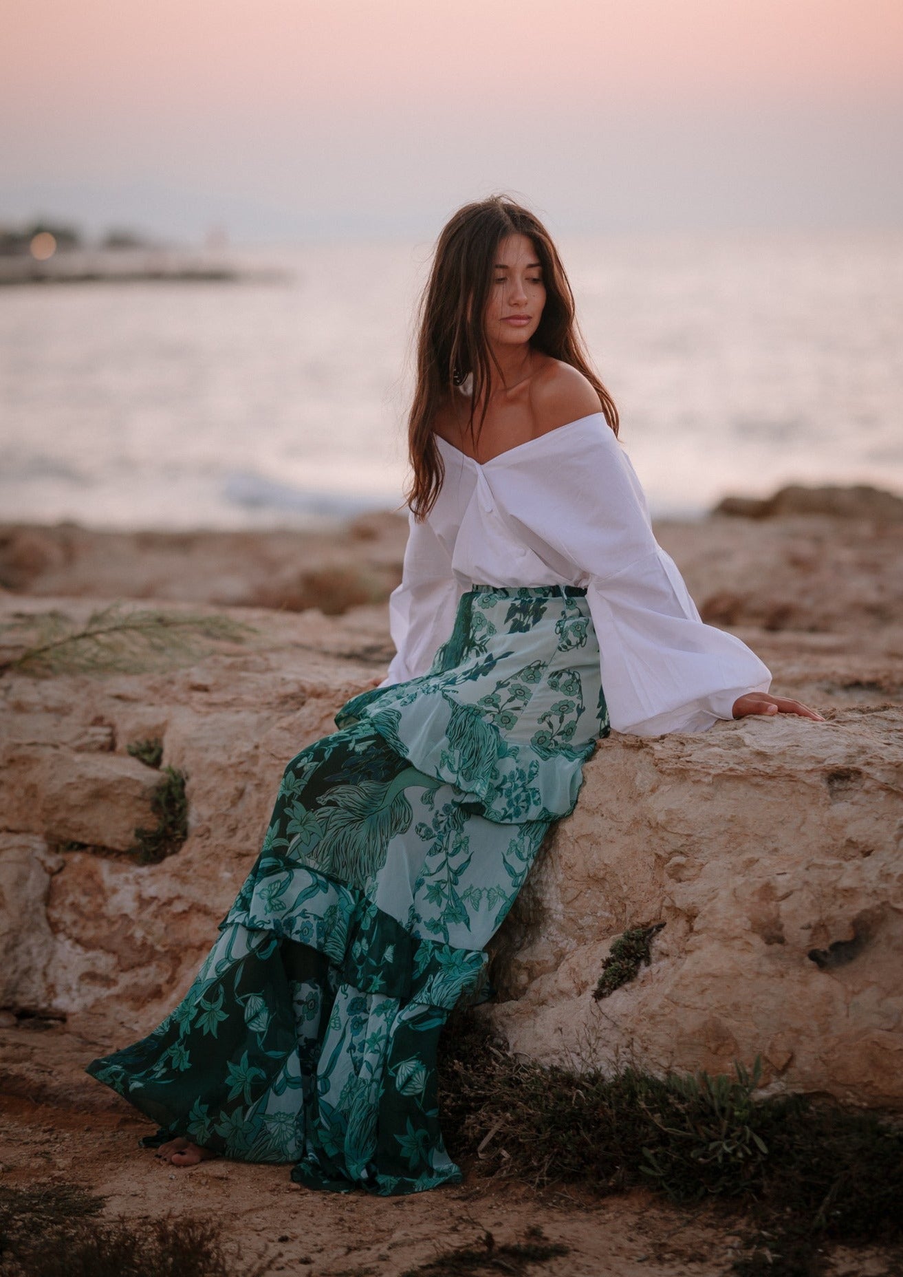 Emerald Bottom Maxi Skirt