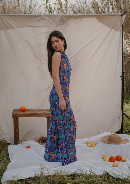 Botanical Blue Jumpsuit