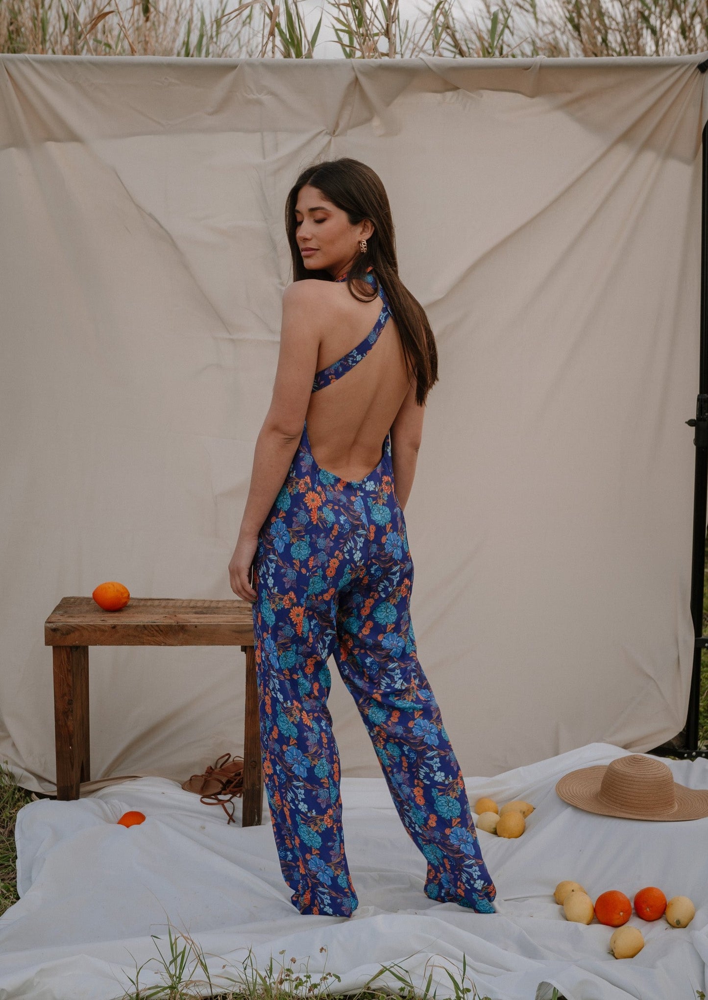 Botanical Blue Jumpsuit